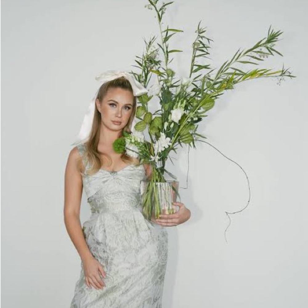 LulaKate Spring Green Garden Flora Dress